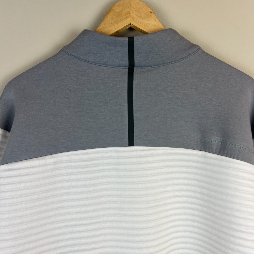 Under Armour Golf 1/4 Zip Pullover Mens 2XL White Cold Gear Loose Ribbed Active - Picture 8 of 16